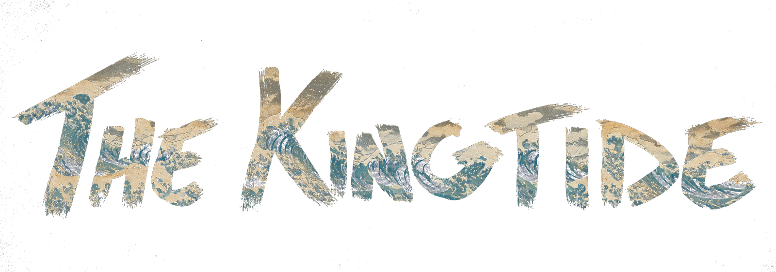 The Kingtide — handwritten wave-cutout logo